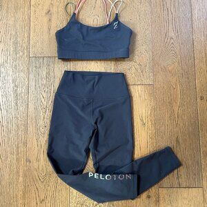 Peloton Cadence Legging and Speed Up Bra size M navy blue